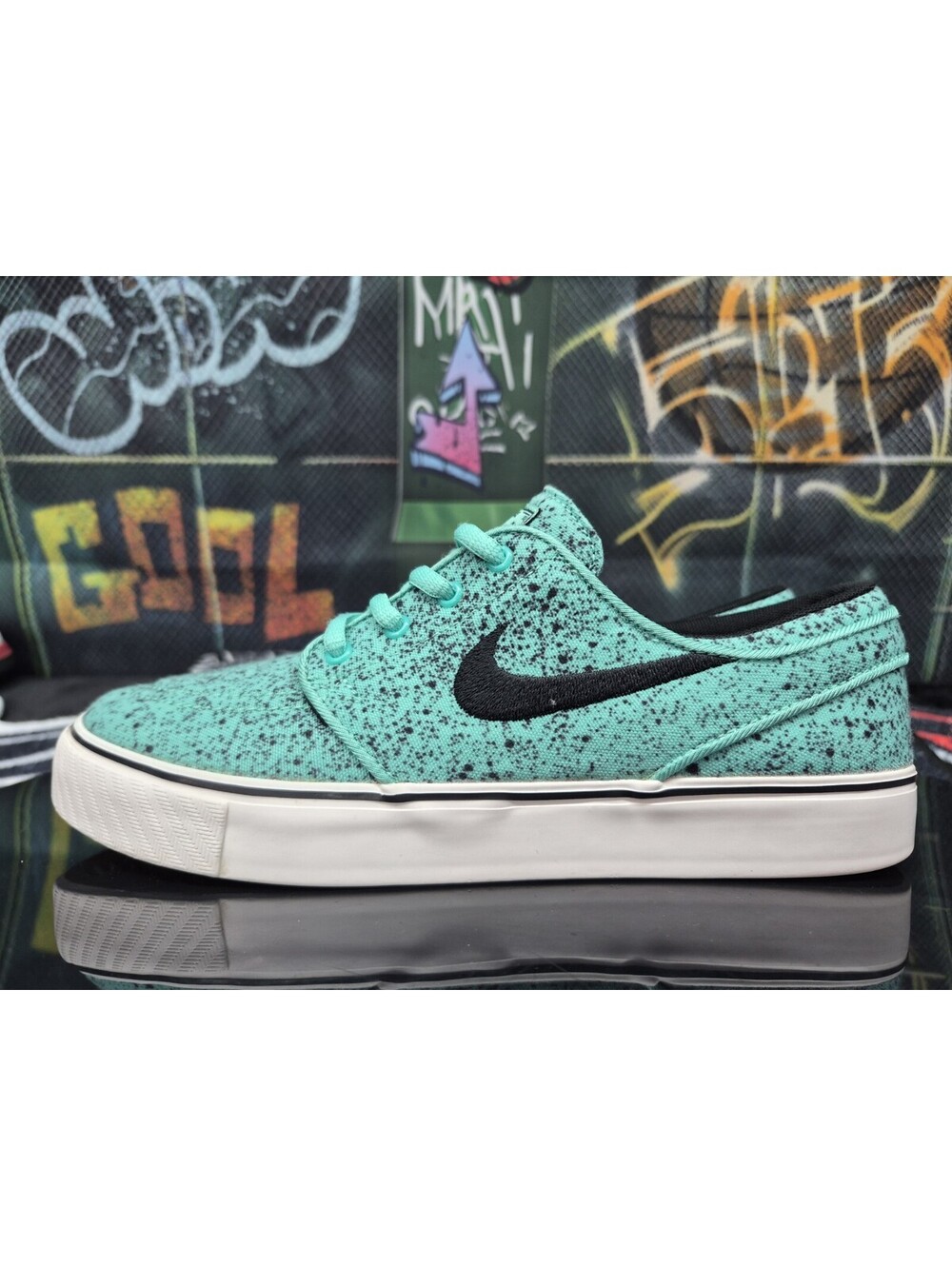 Nike SB Stefan Janoski Premium Mint Speckle Skate Casual Sneaker 5.5y 5.5m 7w
